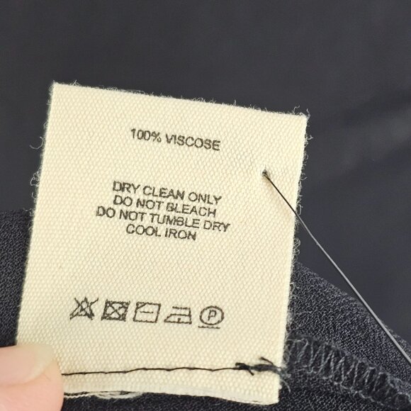 Rumored Black Sheer Maxi Slip Dress S Whimsygoth Romance Dark Lace Midnight Chic - Picture 9 of 9